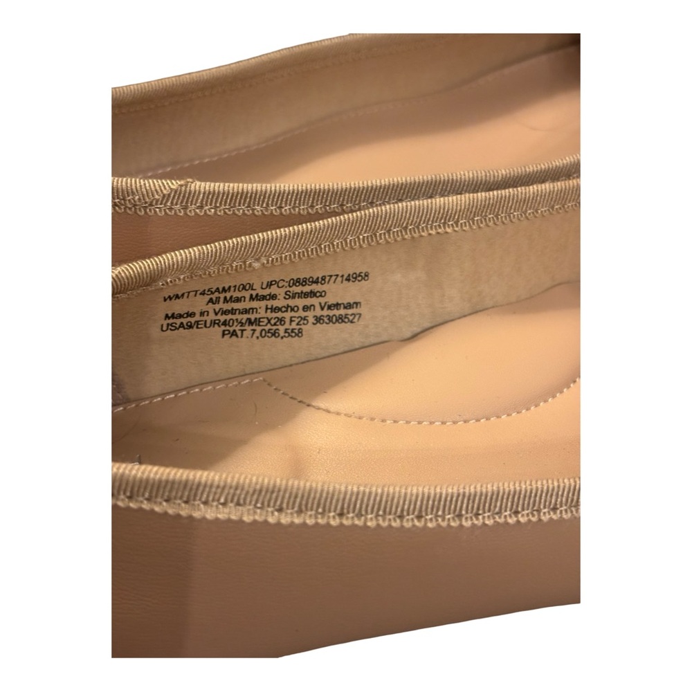 Time and Tru Nude Tan Low Block Heel Ballet Flats - Picture 9 of 9